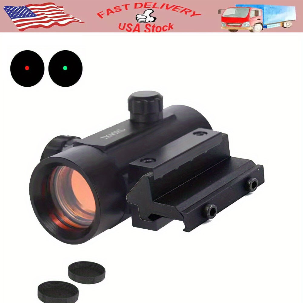 1x40 Tactical Optics Red Green Dot Sight Scope w/45 Degree Offset 5 Slot Mount