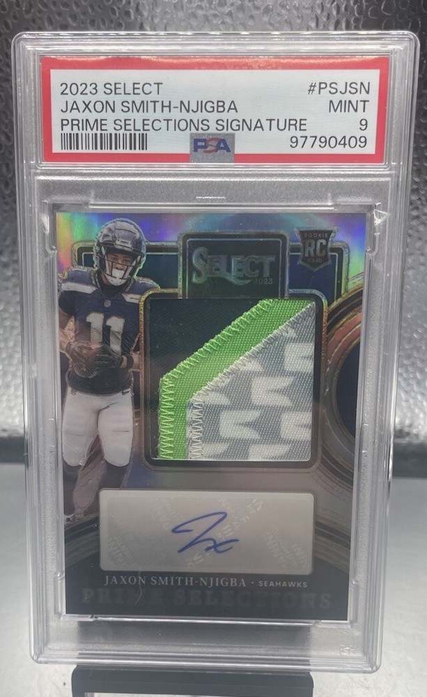 2023 Select Prime Selections Signature Jaxon Smith Njigba 4 Color /99 PSA 9