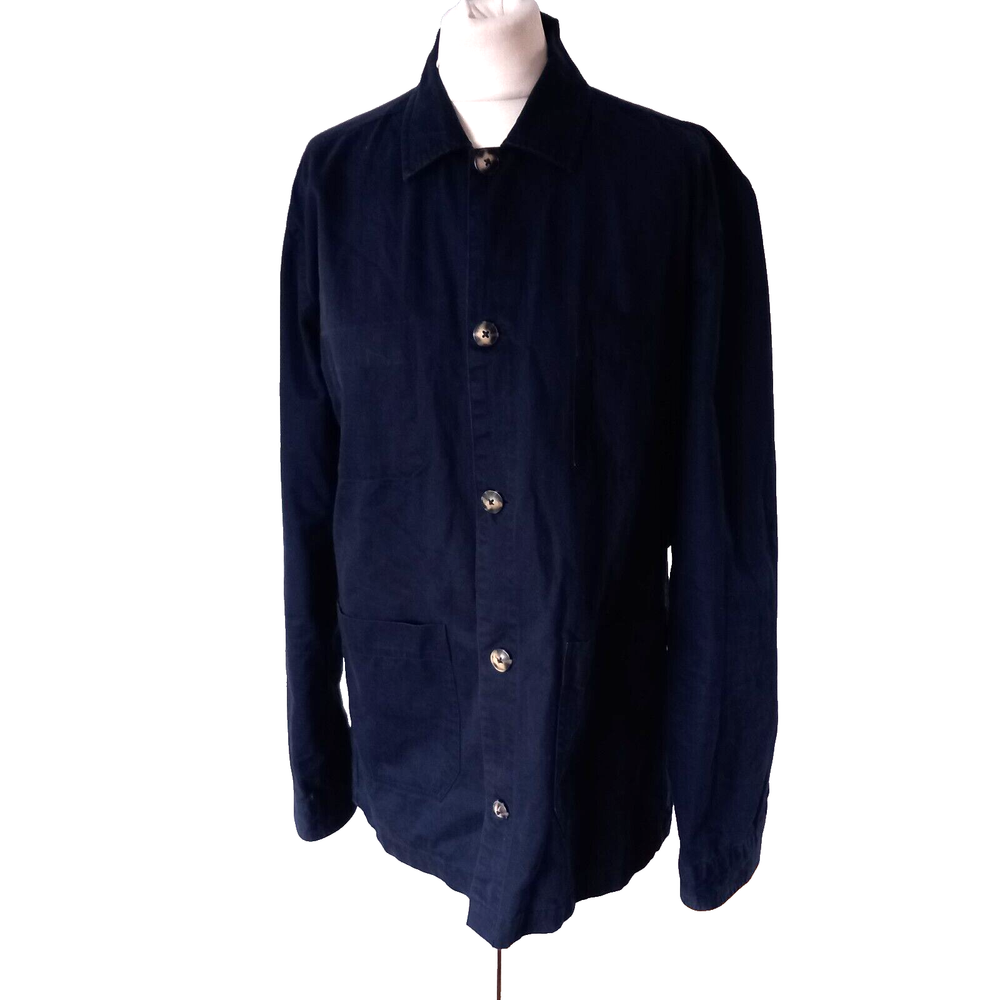 NEXT Supply 100% Cotton Worker/Chore Overshirt Jacket Dark Blue Large. 23