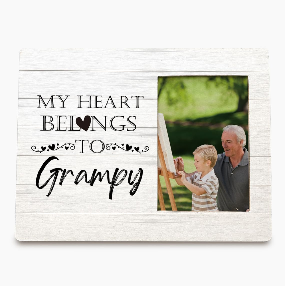Grampy Picture Photo Frame, Grampa Gifts from Grandkids Granddaughter Grandson,