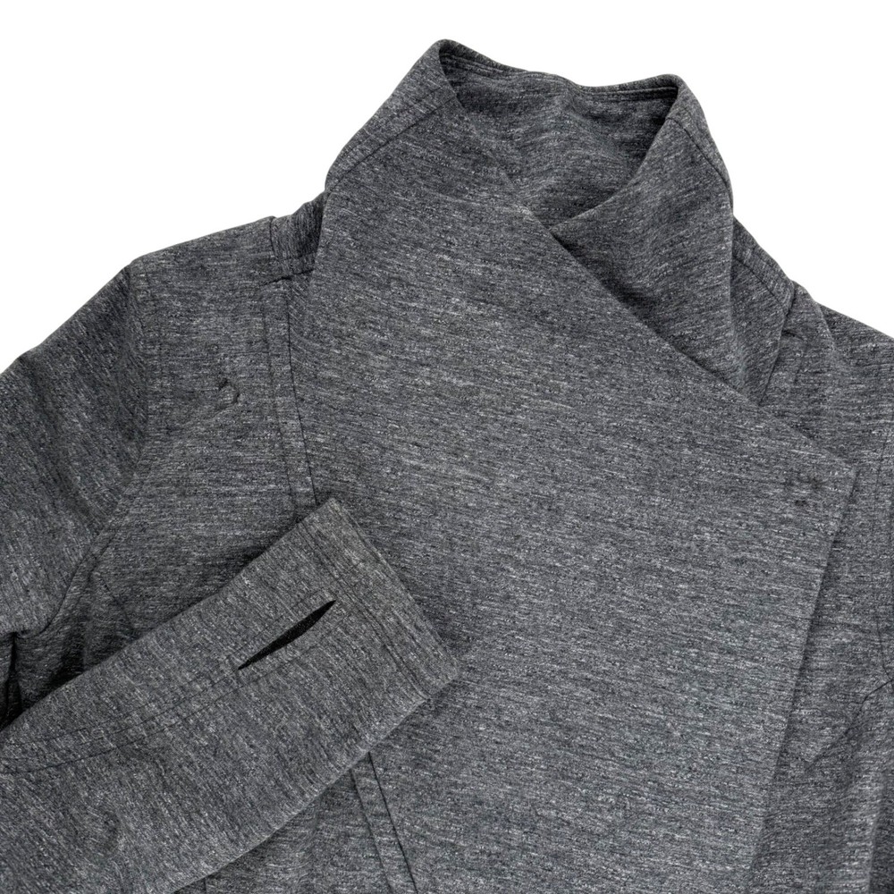 Lululemon That's a Wrap Jacket in Heathered Snow Slub Coal Gray Women's Size 4