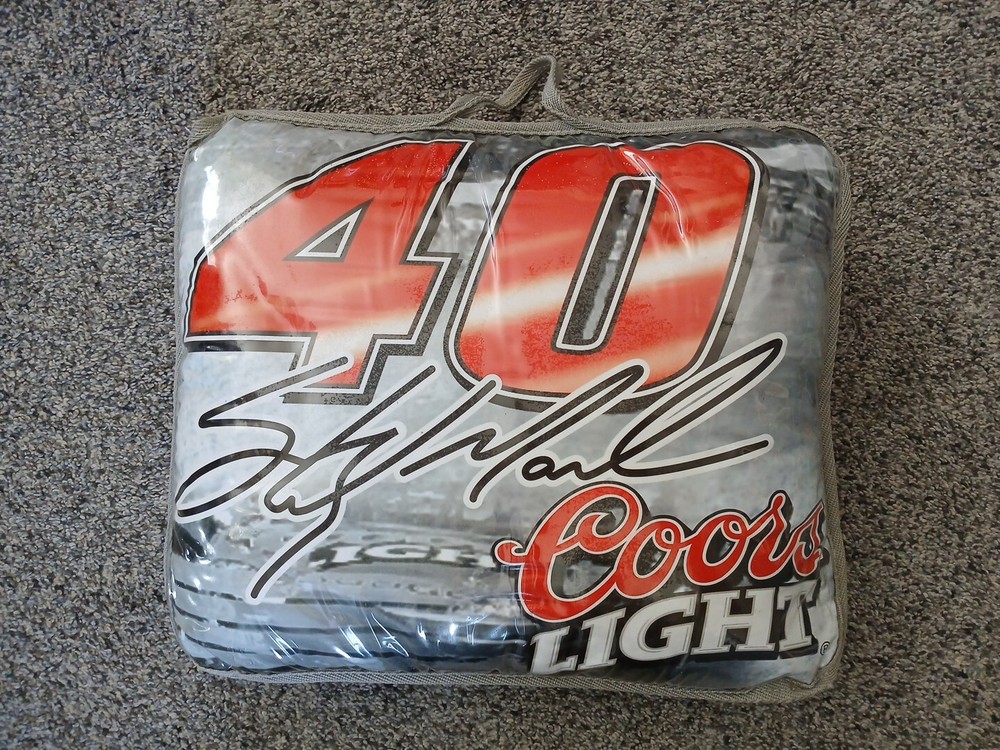 Vintage Coors Light NASCAR Chip Ganassi Stadium Bench Cushion 12x14 Inches