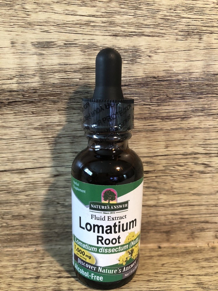 Lomatium Root, Alcohol-Free, 1,000 mg , 1 fl oz (30 ml) Fresh! Exp 5/2026 SEALED