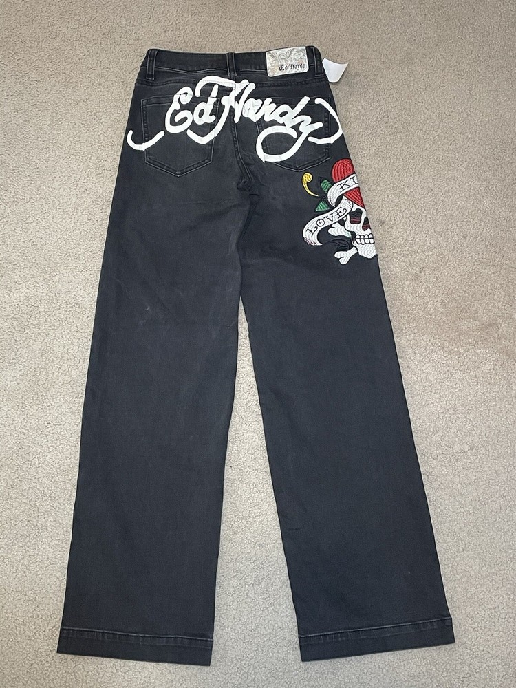black ed hardy jeans size 24!
