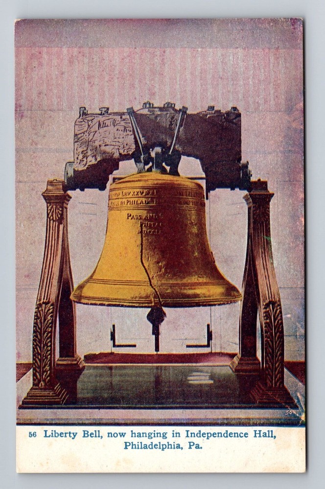Pennsylvania PA Philadelphia Liberty Bell Independence Hall Vintage Postcard PC