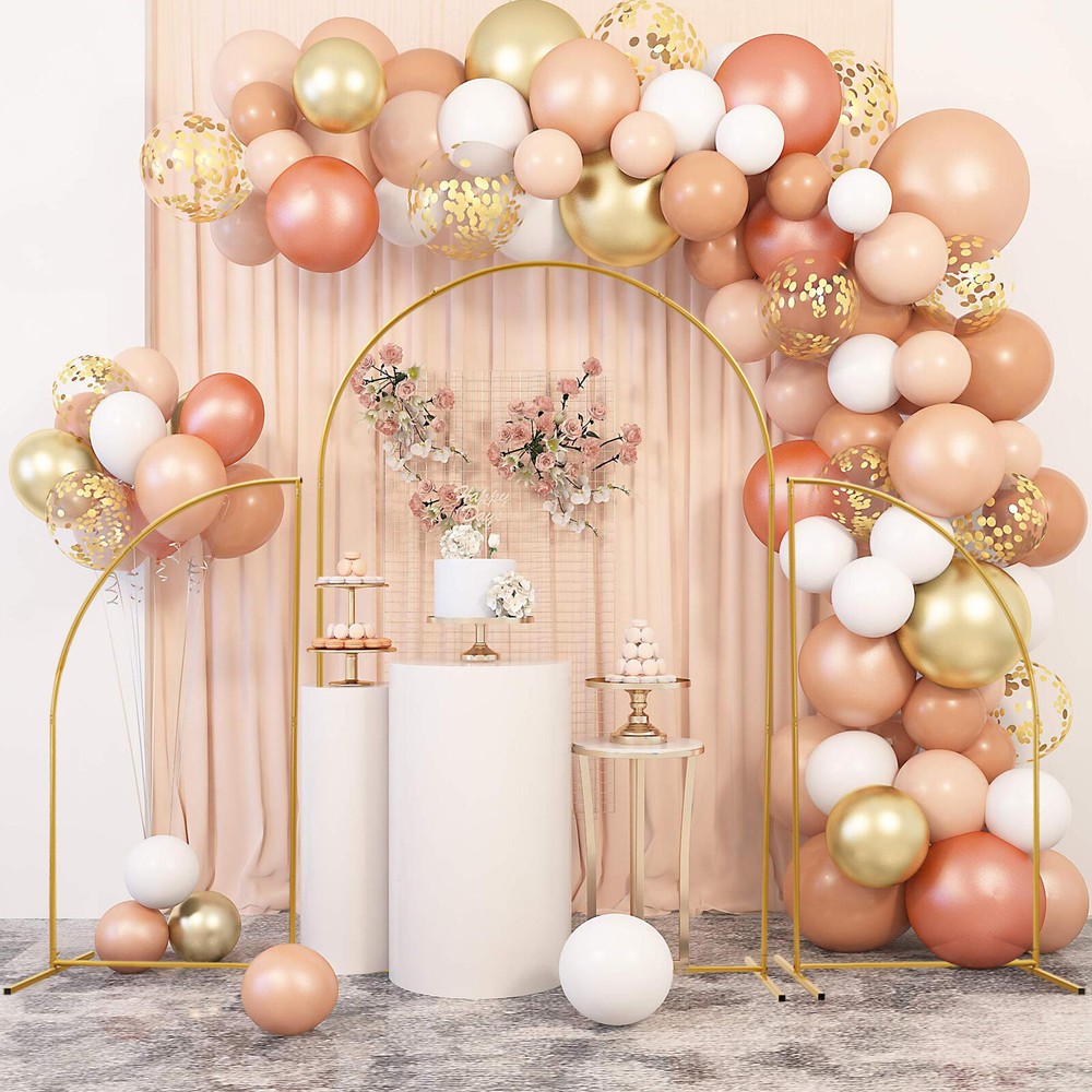 Metal Wedding Stand Backdrop Rack DIY Party Arch Flower Holder with Fabric Cover