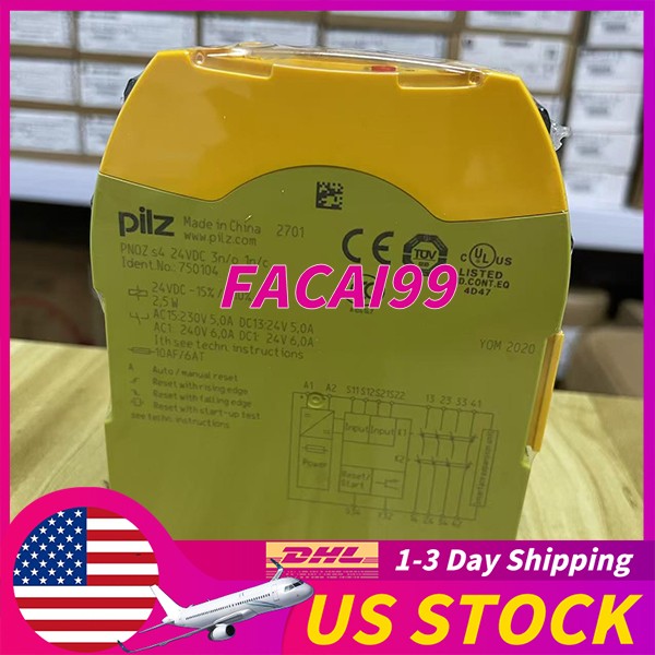 1PC New Sealed pilz 750104 PNOZ S4 24VDC 3 N/O 1 N/C  Fast delivery