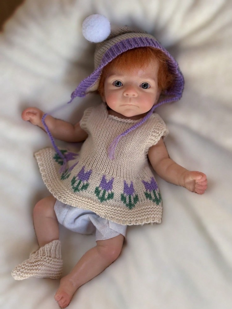 Limited Time Offer！Bettie 10 Inch Handcraft Open Mouth Silicone Reborn Baby Girl-image