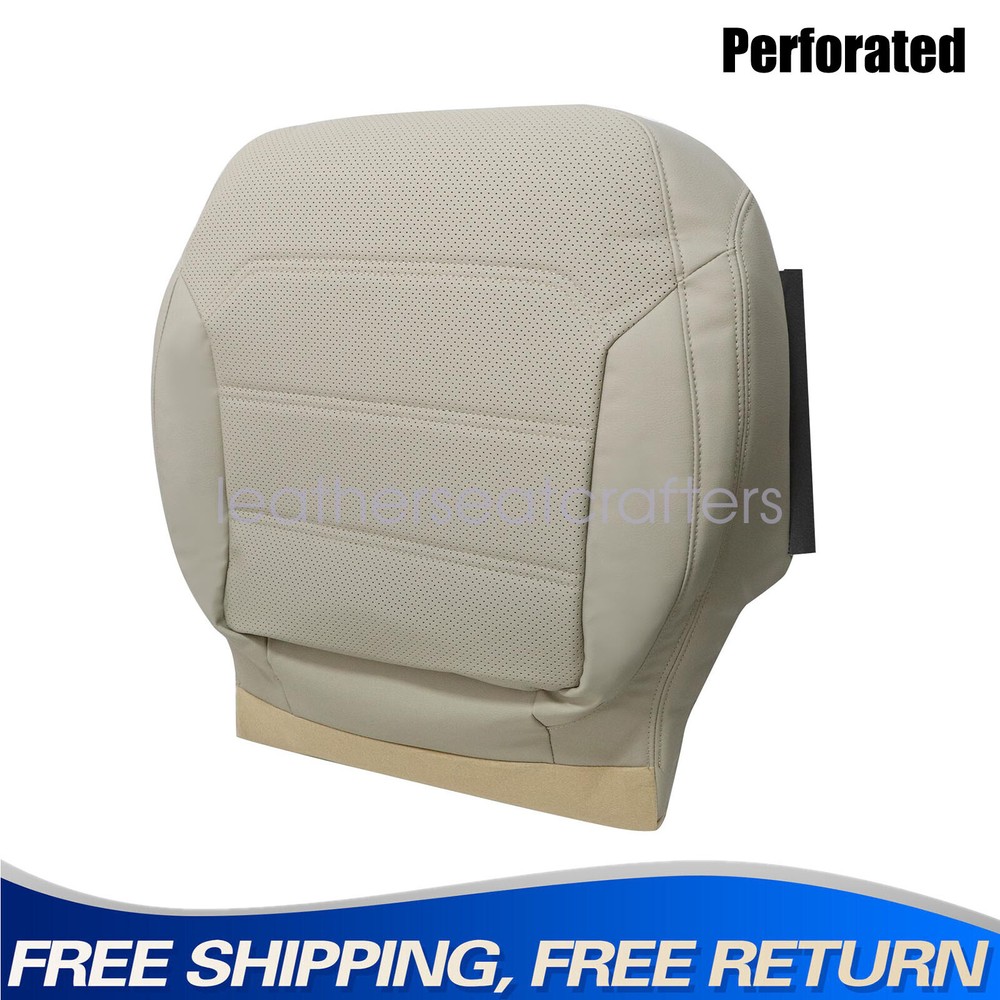 Fit For 2012-2020 Volkswagen Passat Driver Bottom PERF Leather Seat Cover - Tan