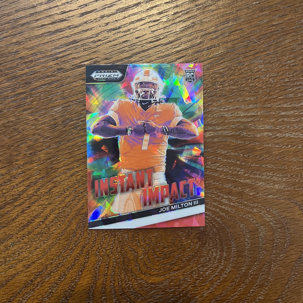 Joe Milton 2024 Panini Prizm Rookie Red Ice Prizm Instant Impact RC #II-JM