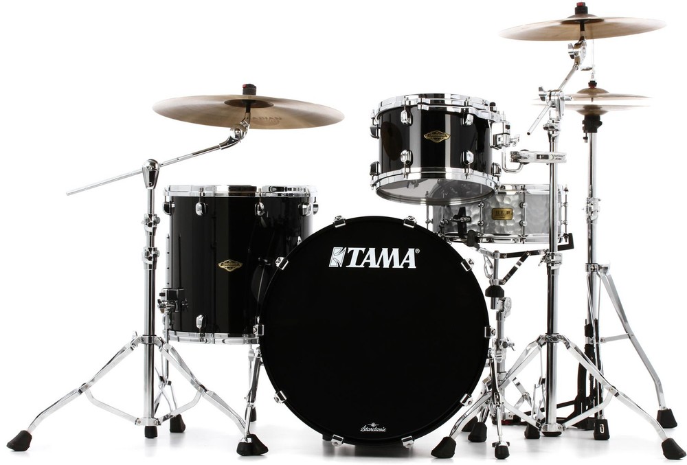 Tama Starclassic Walnut/Birch Lacquer 3-piece Shell Pack - Piano Black