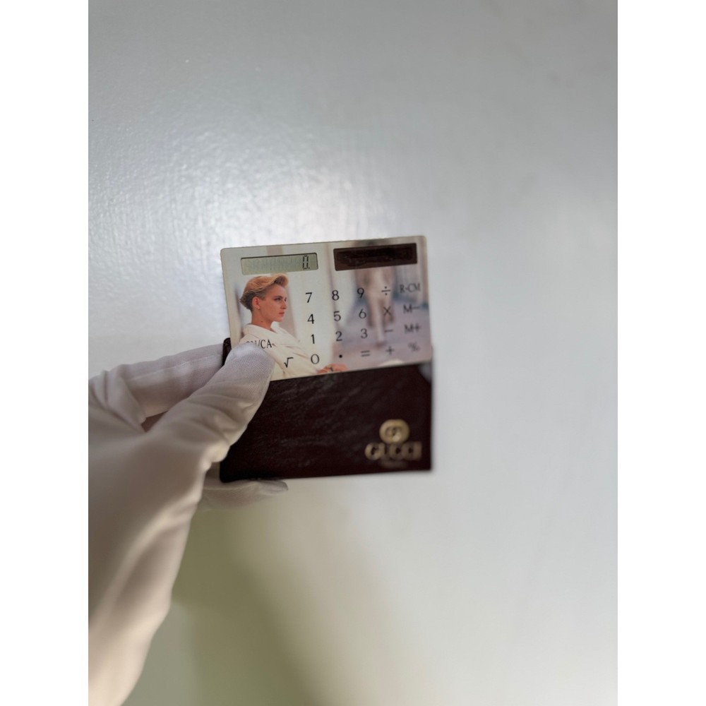 Vintage Gucci Watches Calculator Card Holder Collectible Novelty rare find