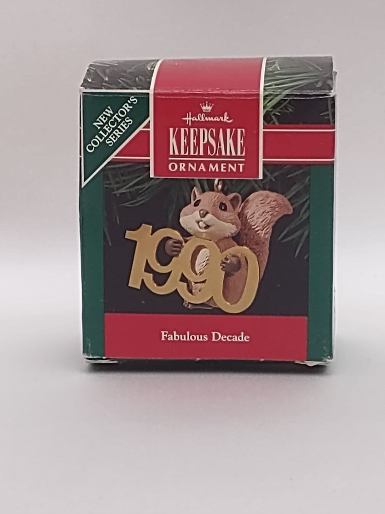1990s Fabulous Decade Squirrel Ornament - 1st in Series by Hallmark Keepsake