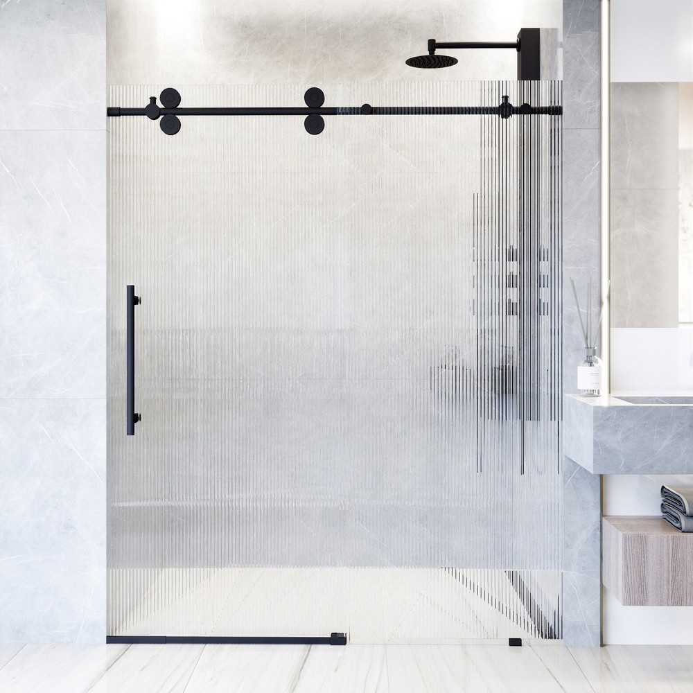 Vigo Elan 74x72 Inch Frameless Sliding Shower Door VG6041FL7274L