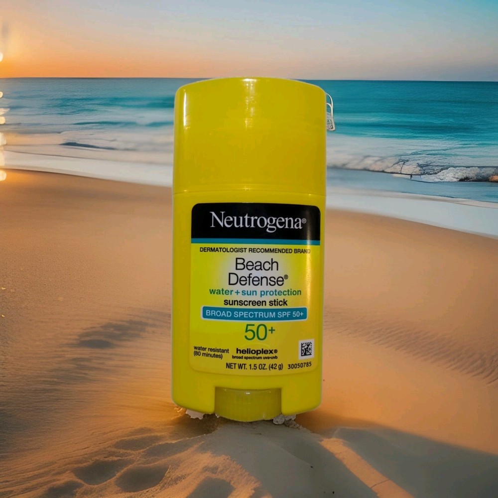 Neutrogena Beach Defense SPF 50+ Sunscreen Stick 1.5 oz Exp 2027