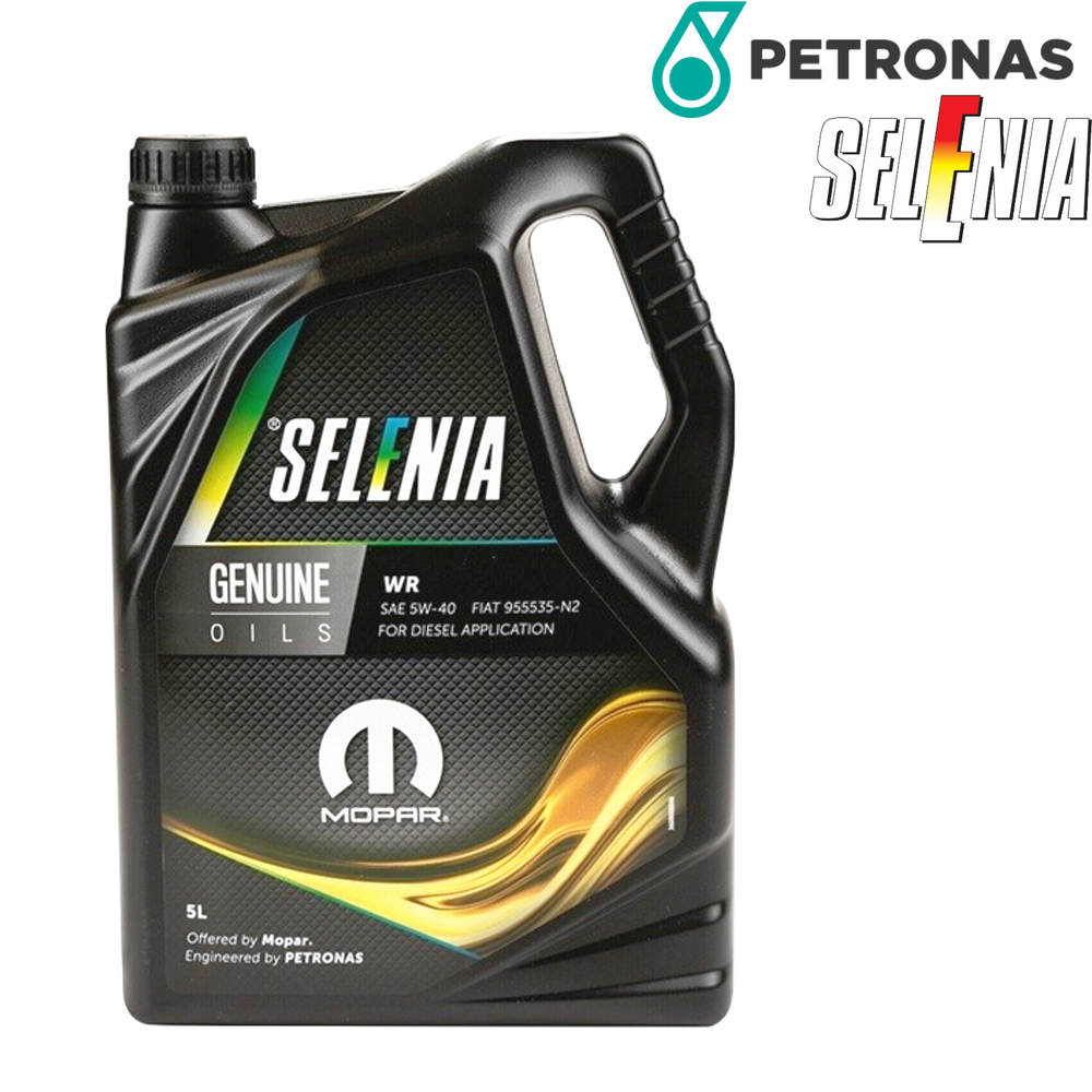 5L Genuine Petronas Selenia Engine Oil 5W40 WR Wide Range Mopar Fiat 9.55535-N2