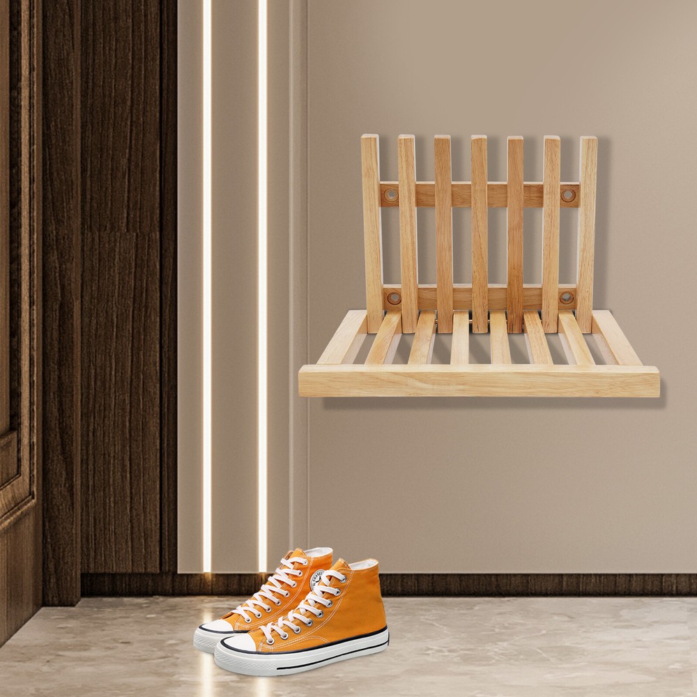 Wall Mounted Folding Stool Bathroom Shower Chair Seat Shoe Changing Bench USA