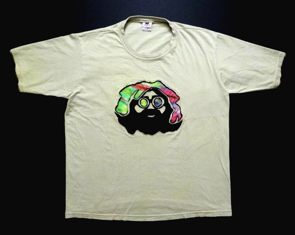 Grateful Dead Shirt T Shirt Jerry Garcia Face Tie Dye 3-D Stitched JG 2000's XXL