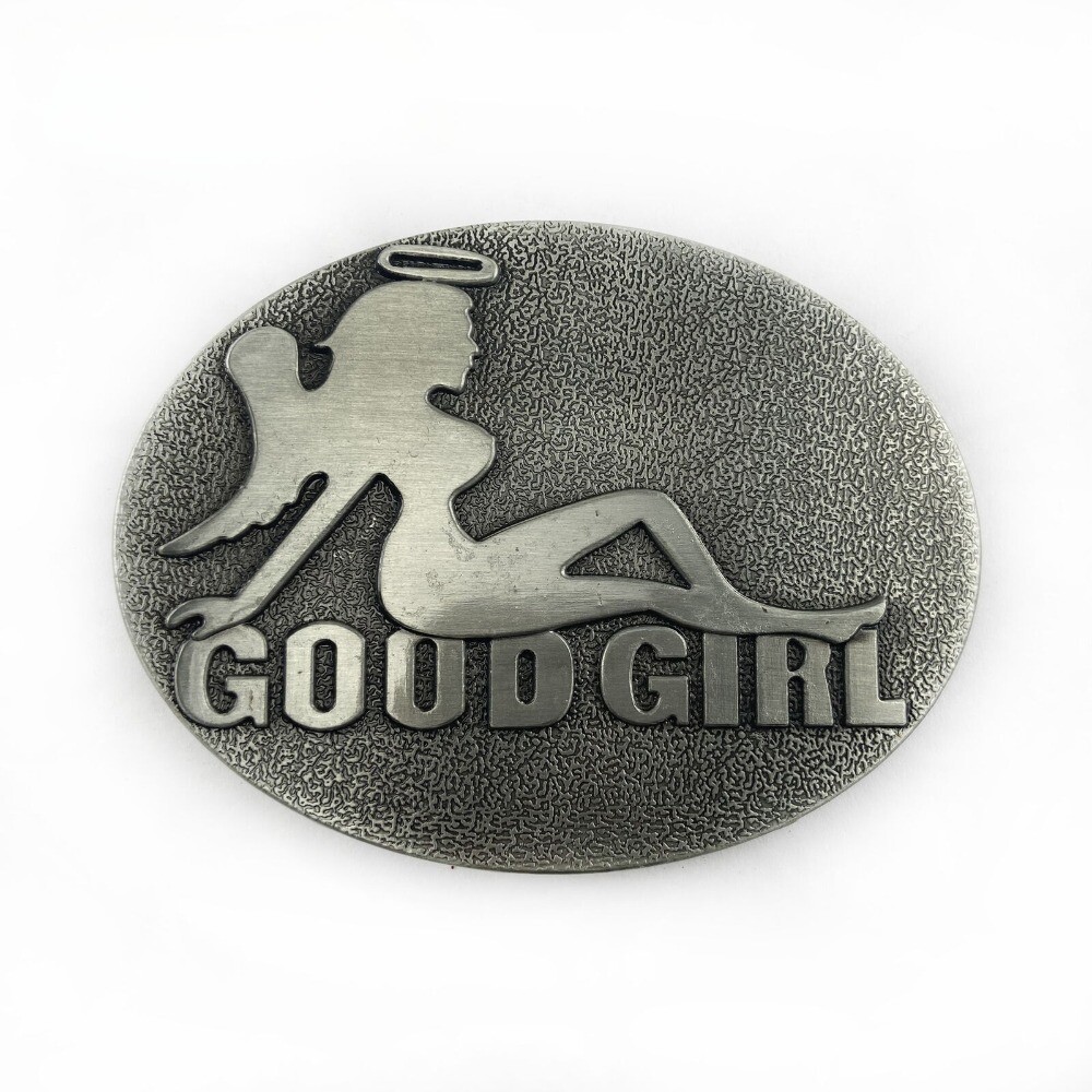 Western Belt Buckle for Men & Women Cowboy Rodeo Vintage Style Wear Angel Girl