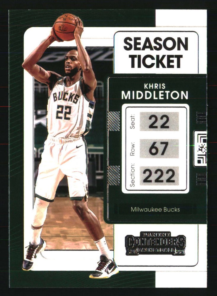 Khris Middleton 2021-22 Panini Contenders #83 BASKETBALL Card