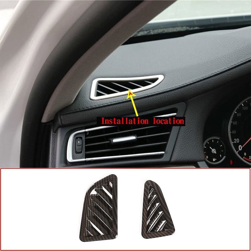 For BMW 7 Series F01 F02 ABS Dashboard Side Air Vent Outlet Cover Trim 2009-2015