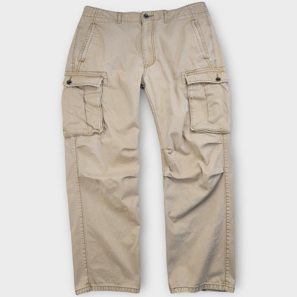 Levis Cargo Pants Mens 34x30 (Actual 34x27) Tan Brown Canvas Grunge Skater