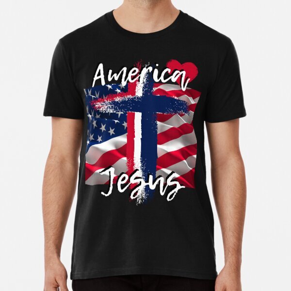 America Loves Jesus Premium Best Design Gift T-Shirt S-5XL