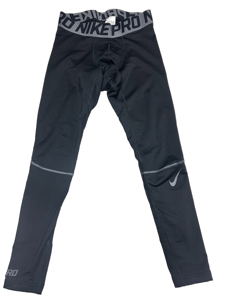 Nike Pro Black  Hyperwarm Training Compression Leggings  Men’s Sz L
