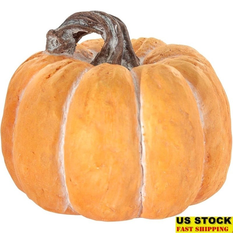 Decorative Pumpkin Tabletop Accent Autumn Halloween Thanksgiving Home Decor New