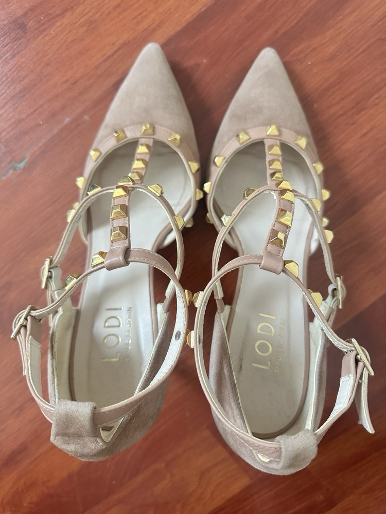 LODI heels - Leather Rose Color Size 7.5 Used Twice