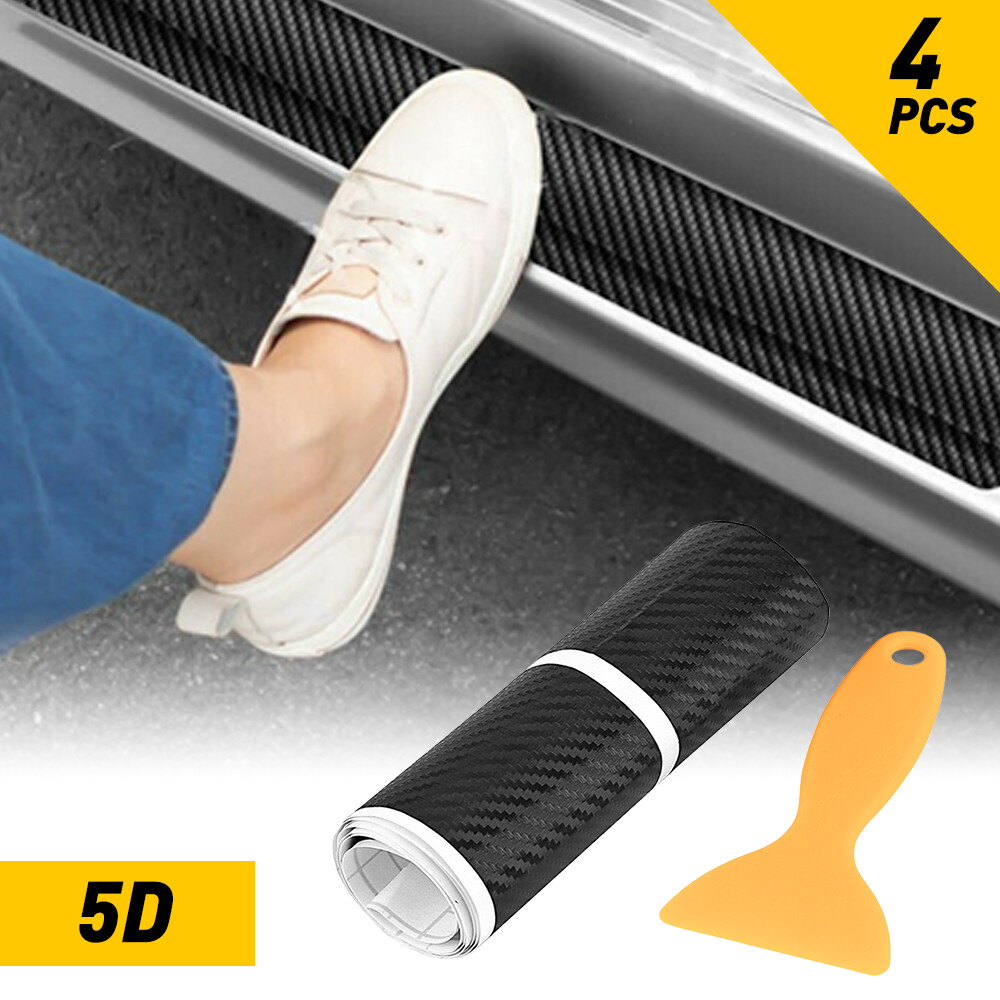 Universal Car Door Plate Sill Scuff Cover Anti Decal Scratch Sticker Protector