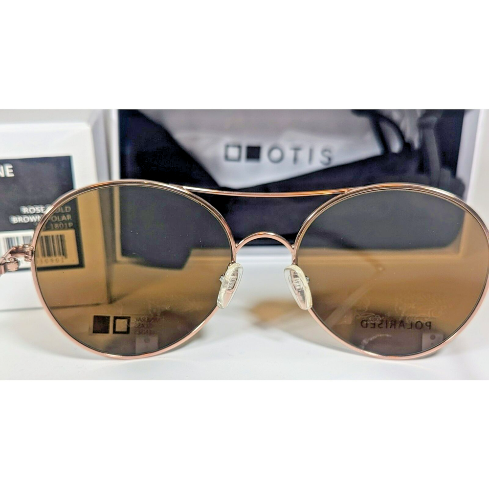 OTIS Eyewear Memory Lane Sunglasses Rose Gold Brown Polarized Women's