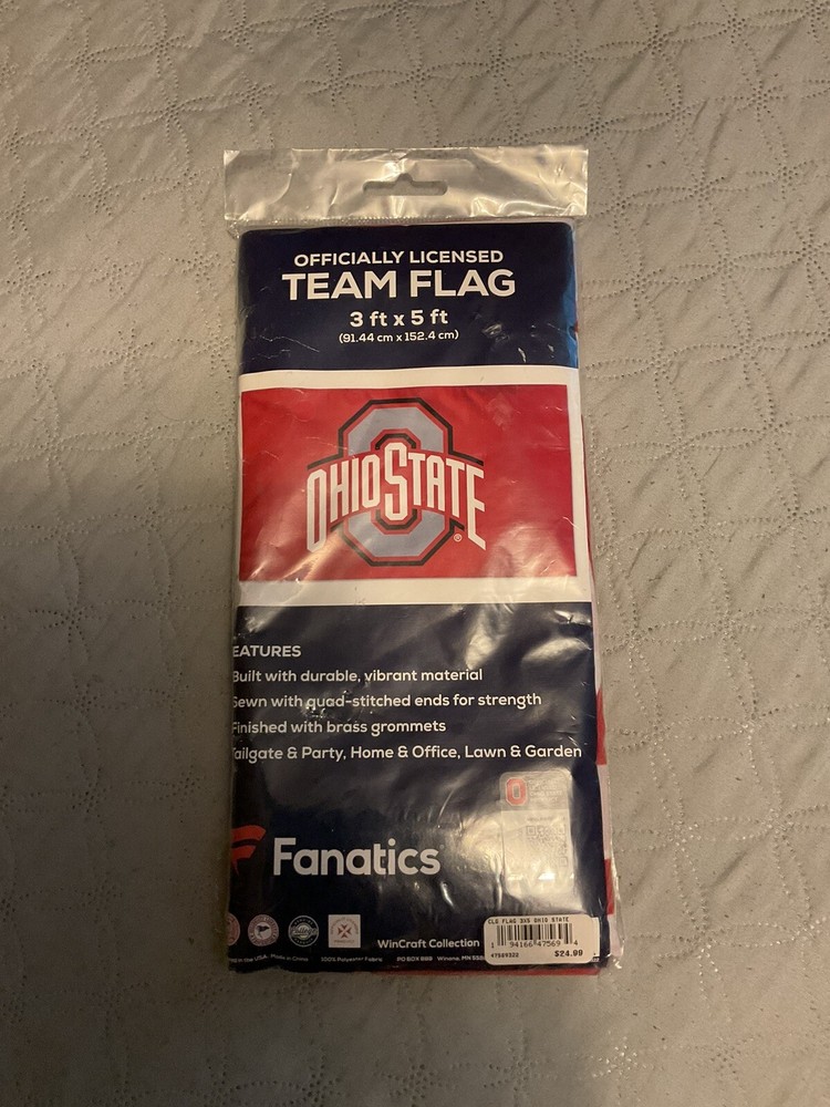 Ohio State Buckeyes Team Flag 3x5 Fanatics Wincraft Collection NCAA Football