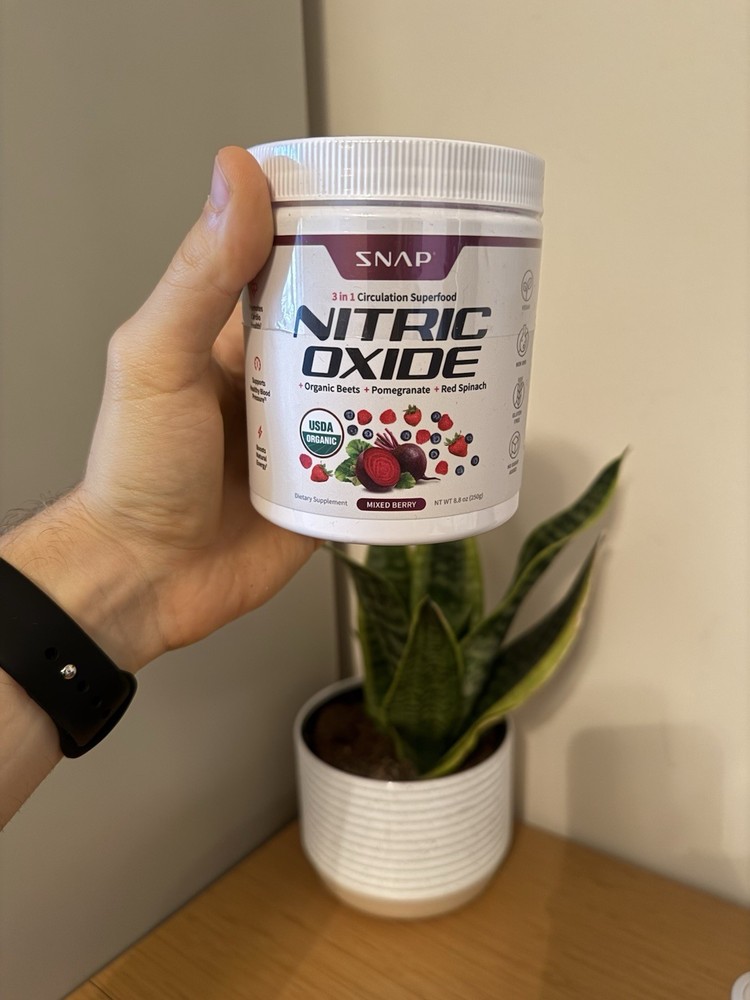 Snap Nitric Oxide Beet Root Powder 8.8oz Supports Heart Health BP EXP 11/26