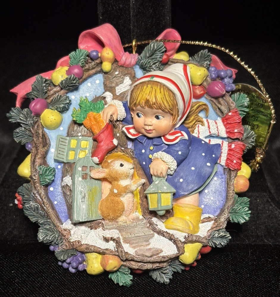 1999 Ashton Drake Christmas in the Woods Holiday Christmas Ornaments G.G.
