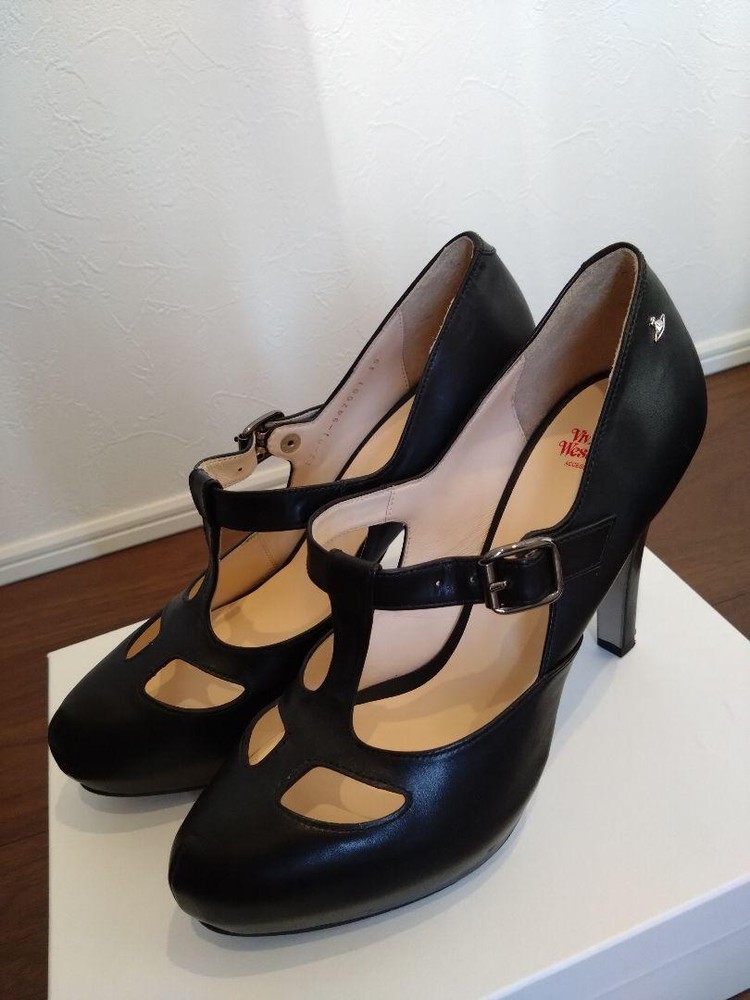 Vivienne Westwood Women 6.5US Pumps Heel Shoes Black Women Designer Shoes Limite