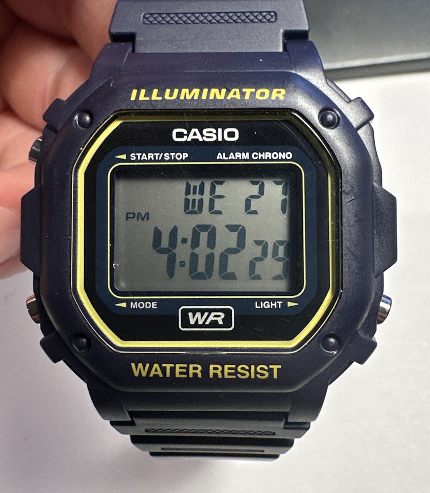 Casio Digital Nerd Watch - F-108WHC 3224 Mens Chronograph Black - Lightly Used