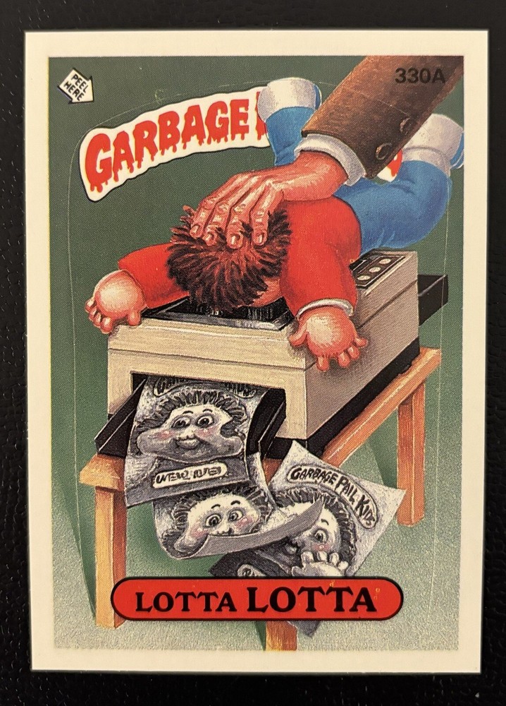 1987 Garbage Pail Kids Series 8 Lotta Lotta #330a Trading Card