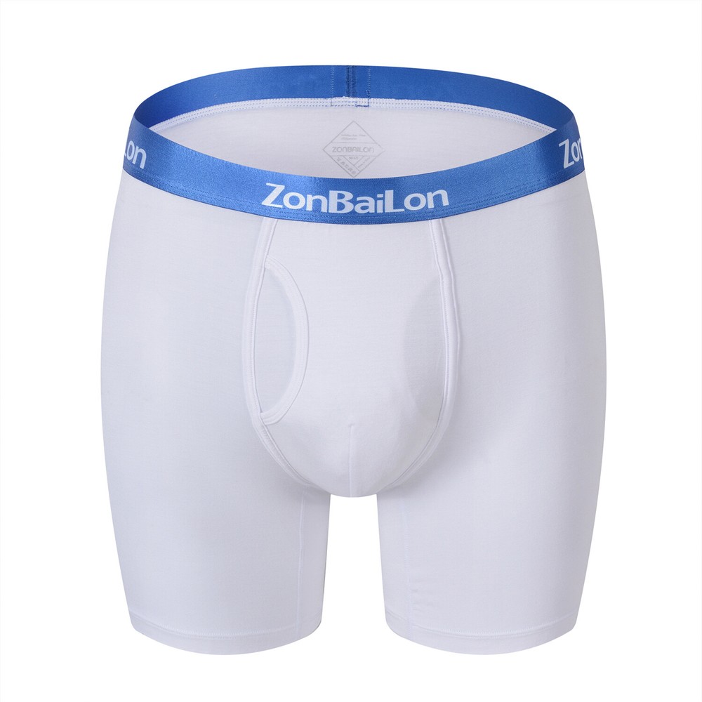 Mens Boxer Briefs Big And Tall Open Fly Comfort Fit Boxers Bamboo Soft Underwear