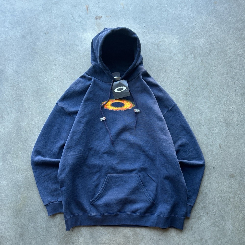 Extremely Rare Vintage Oakley Software Flame Hoodie NWT