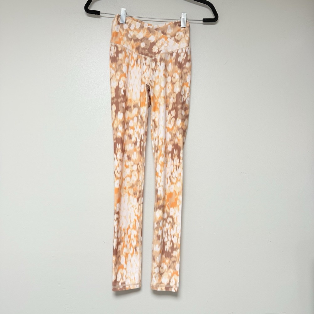 Offline By Aerie Womens Orange And Gray Leggings Size XS