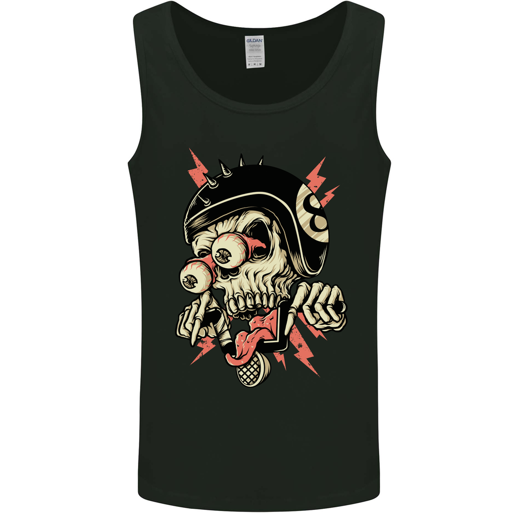 フリーキーバイカースカル オートバイ バイク メンズ ベスト タンクトップ