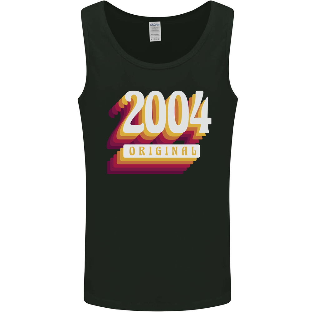Retro 21st Birthday Original 2004 Mens Vest Tank Top
