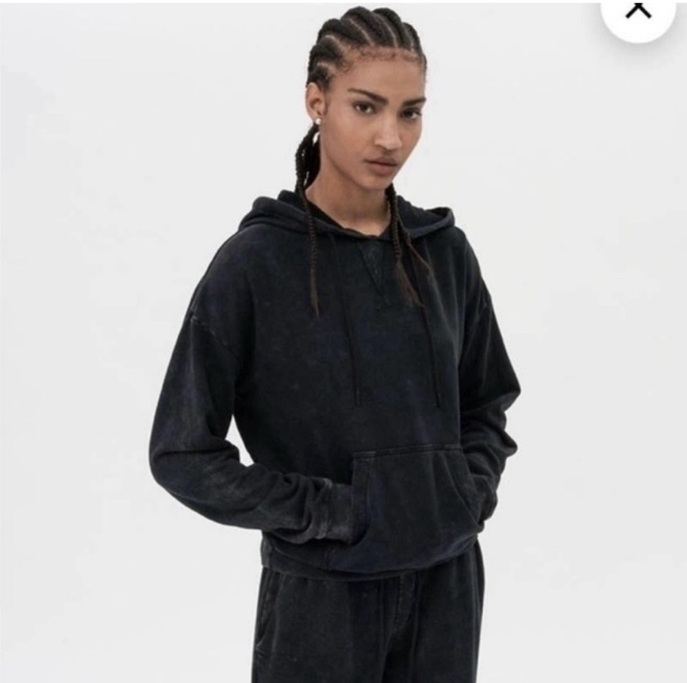 Splits59 Hooded Pullover Sweatshirt Women’s M Washed Black