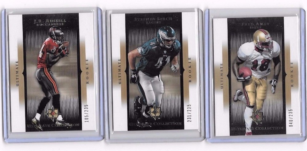 2005 UD Ultimate Collection 3-Card Rookie Lot XX/235