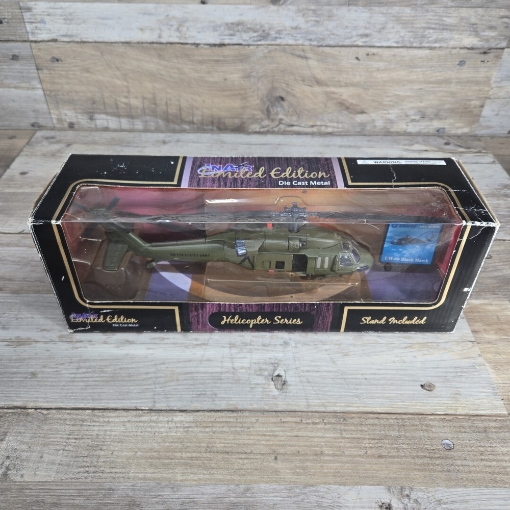 NEW In Air Limited Edition Die Cast Metal Helicopter UH-60 Black Hawk