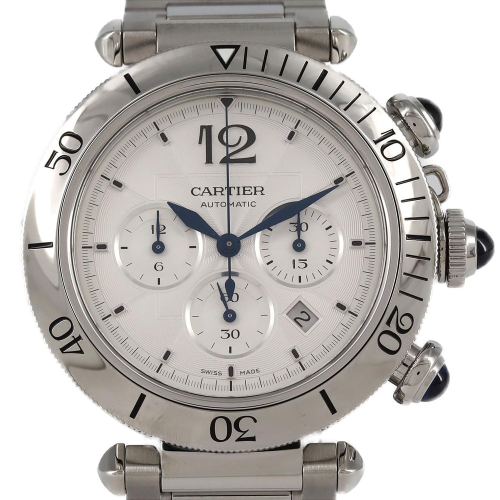Authentic Cartier Pasha Chronograph Automatic Men's Watch WSPA0018