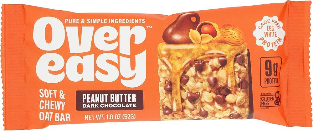 Over Easy Peanut Butter Dark Chocolate Breakfast Bar, 1.8 OZ