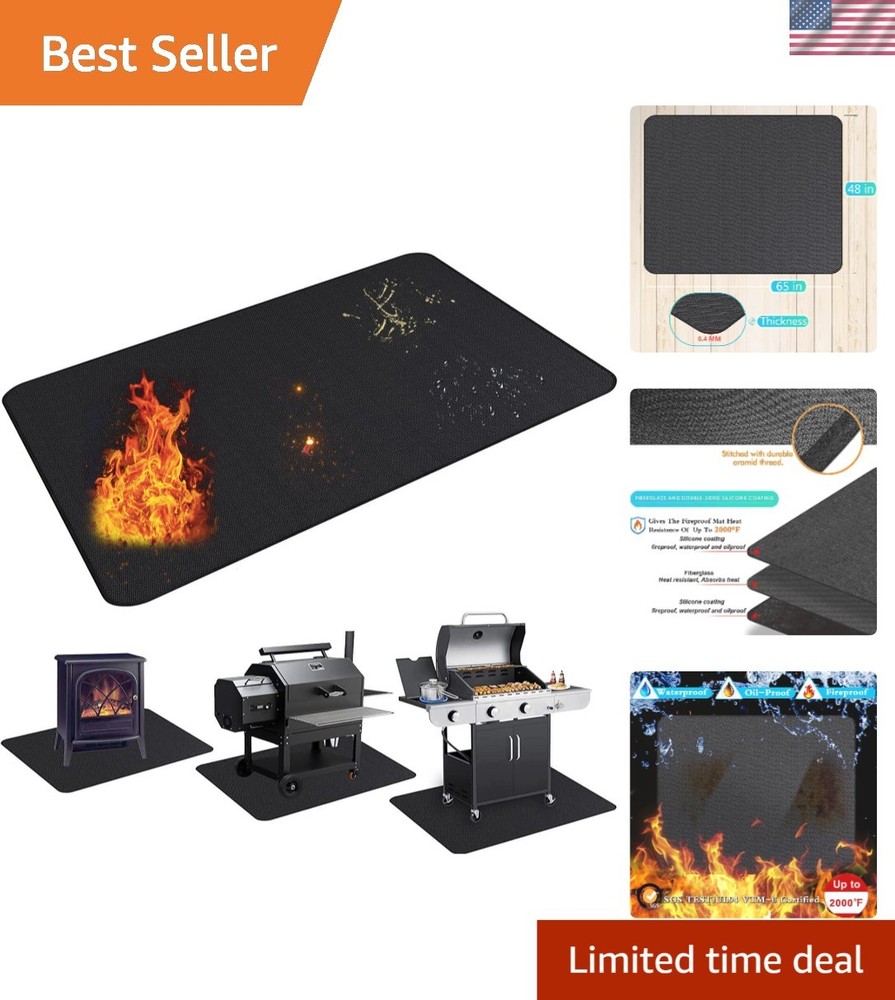 Waterproof Fireproof Grill Mat 65