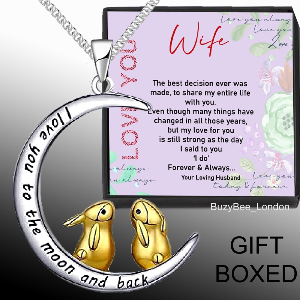 Gifts for wife Romantic keepsake gifts for her Birthday Anniversary BOXED Silver